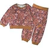 HonestBaby Unisex-baby 2-Pack Crewneck Sweatshirt and Sweatpant Set 100% Organic Cotton for Toddler, Baby Boys, Girls