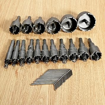 Generic 18mm : 1pc Carbide Tip Tipped Drill Bit Set Metal Alloy Wood Cutter Hole Saw Woodworking Drilling Multi Tools 16/17/18/19/20/21/22mm