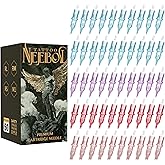 Neebol 50Pcs Tattoo Cartridge Needles Assorted Mixed Sizes - #12(3/5/7/9RL、5/7RS、7/9/15RM、15M1) - Professional Tattoo Needles Cartridges for Lining & Shading Disposable Membrane for Tattoo Pen