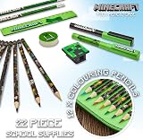 Minecraft Pencil Case for Kids Filled with Stationery Green Mob view 5