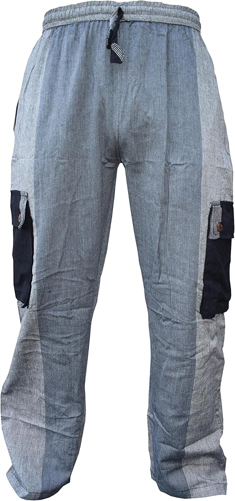 striped grey trousers