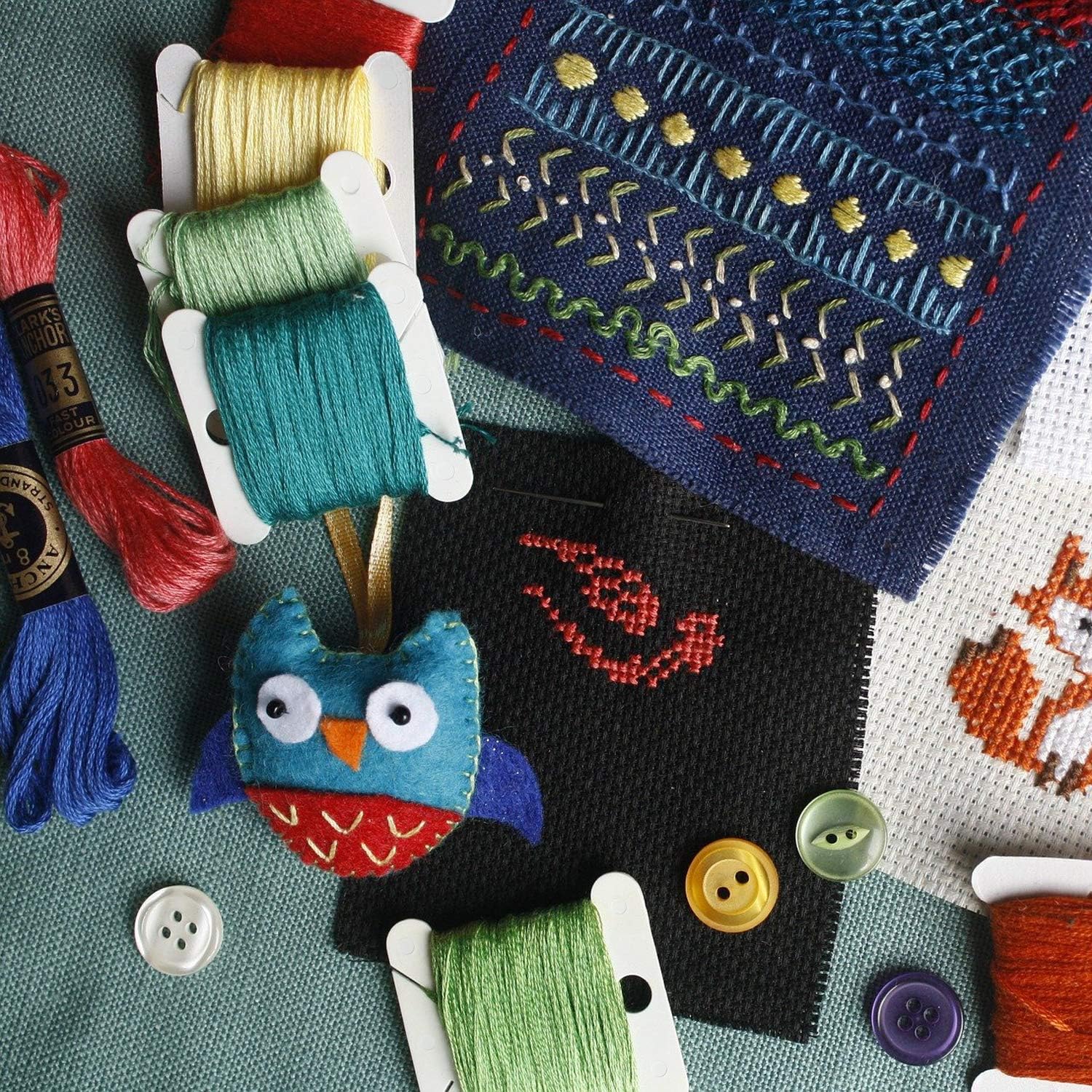 Plastic Floss Bobbins for Cross Stitch Embroidery Cotton Thread Craft