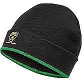 Lamborghini Squadra Corse Team Knitted Beanie Hat Black