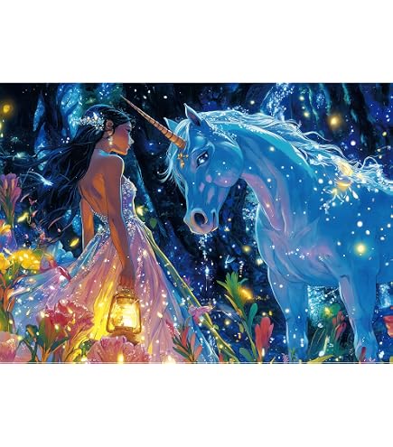 Amazon.com: Educa 17985 Fairy and Unicorn Puzzle, 500 Pieces
