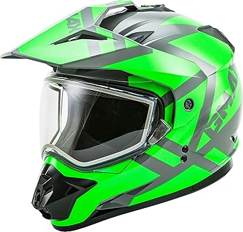Neon green motorcycle helmet Clearance