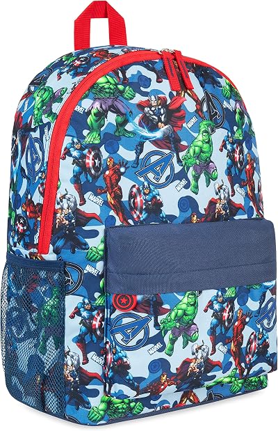 Marvel Spiderman Backpack Kids Teens Blue Rucksack School Bag Daypack Travel