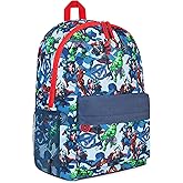 Marvel Avengers Backpack for Kids Teens Bookbag with Double Straps Daypack Backpacks for School Travel Sports Gifts for Boys (Blue)