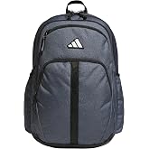adidas Prime School Backpack 37L | Padded 17-In. Laptop Sleeve, Water-Bottle Pockets, LoadSpring Carry, Rolls With Your Suitcase, School Gym &amp; Travel Ready