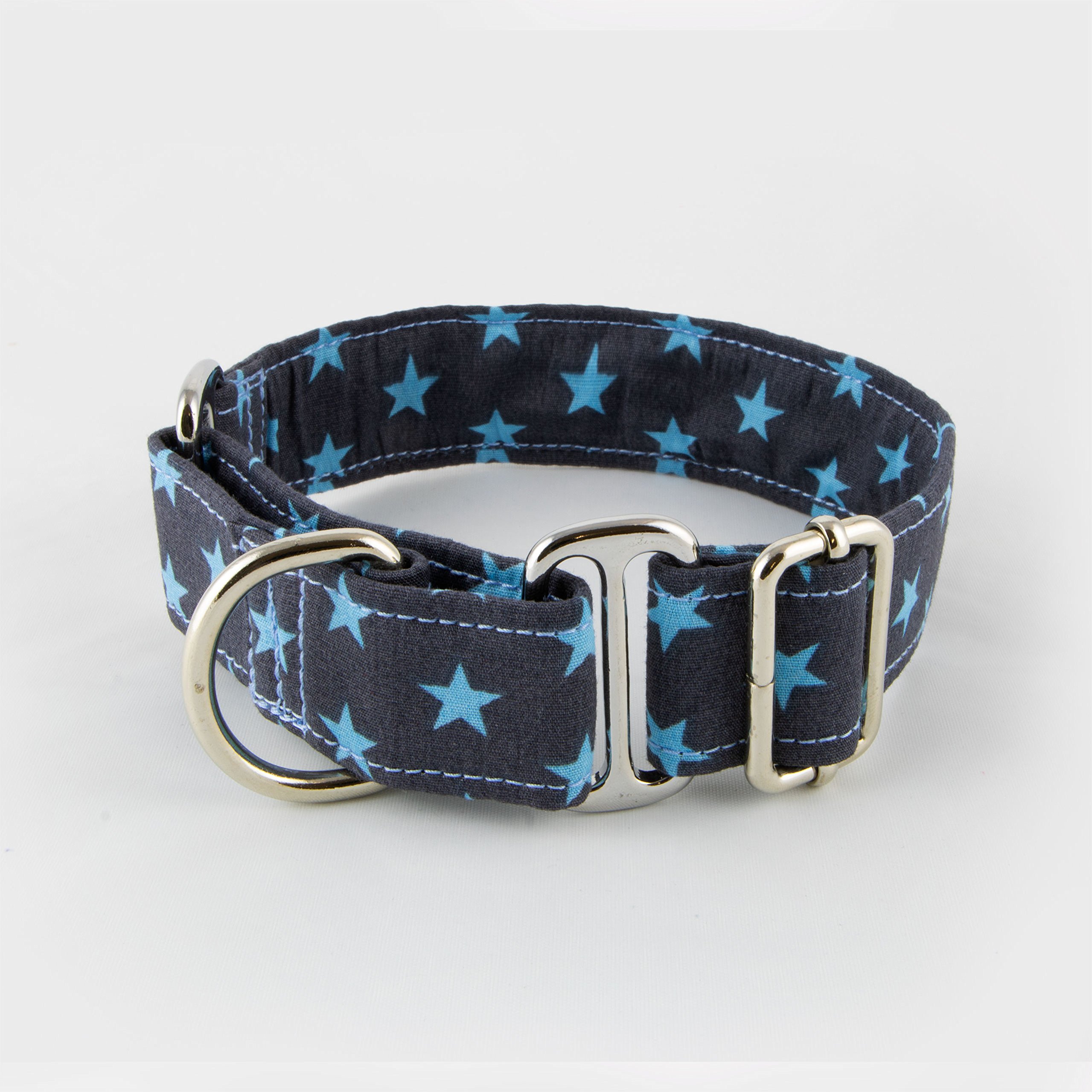 Galguita Amelie 0634438461777 Star Dog Collar, M, Blue