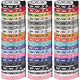 Meajjew 54PCS WWJD Christian Bracelet Pack for Women Men, Christian Gifts Adjustable WWJD Bracelets Bulk - What Would Jesus Do Wristbands