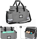 Damero Medical Bag Gray, Emergency Bag with 2 Pouches & Multi Pocket Storage view 4