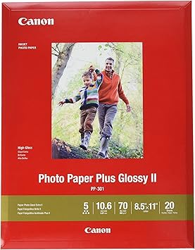canon photo paper plus glossy ii 8.5 x 11
