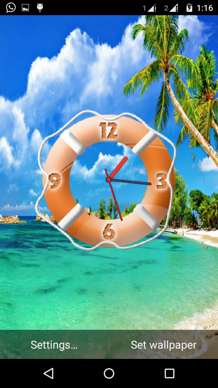 Beach Clock Live for Android