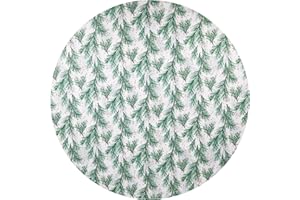 Drymate Christmas Tree Stand Mat (28”), Protects Floors from Spills and Scratches, Absorbent, Waterproof, Machine Washable, Durable, (Made in The USA)(Holiday Sprinkled Spruce)