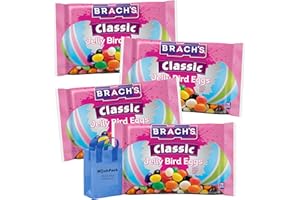 NOSH PACK Easter Jelly Beans Bulk Easter Candy, 9 Oz Bags of BrachsJelly Beans Candy, 4 Individually Wrapped Packs, Fruit Flavor Kids Easter Candies, Basket Stuffers Hunt Eggs, with NP Mints