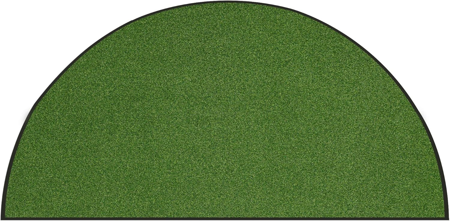 Outdoor Green Grass Artificial Turf Area Rug for Pets Decks