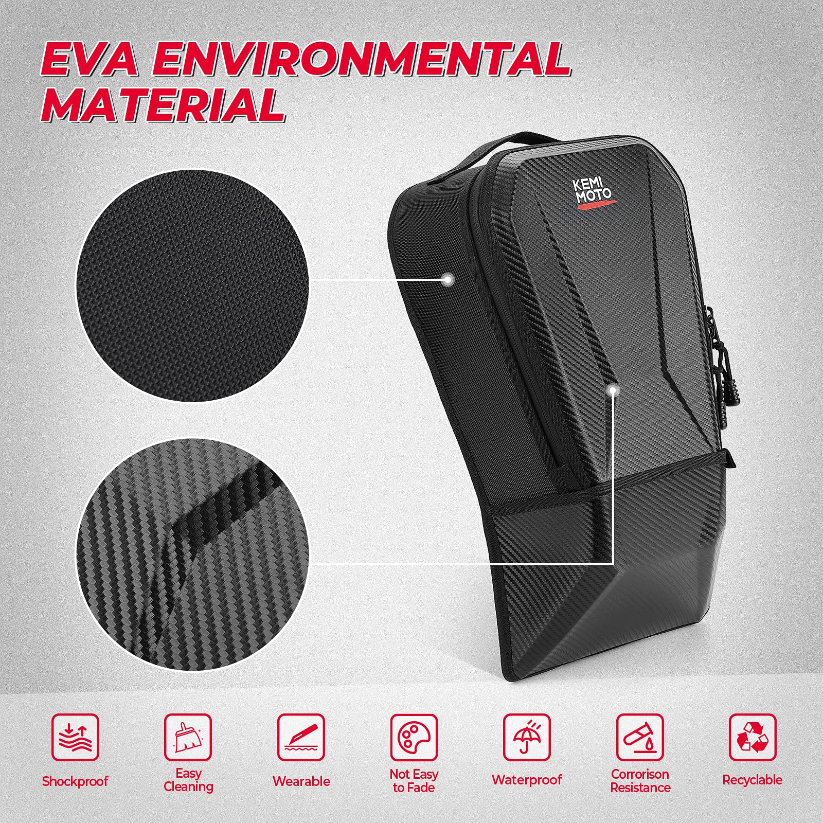 KEMIMOTO X3 Bag Upgraded X3 Storage Bags Center Shoulder Console Box Between Seat Storage Compatible with Can Am Maverick X3 MAX XRS XDS Turbo R RR 2017 2018 2019 2020 2021 2022 2023