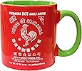 Large 20 oz Sriracha Hot Sauce Red And Green Ceramic Mug