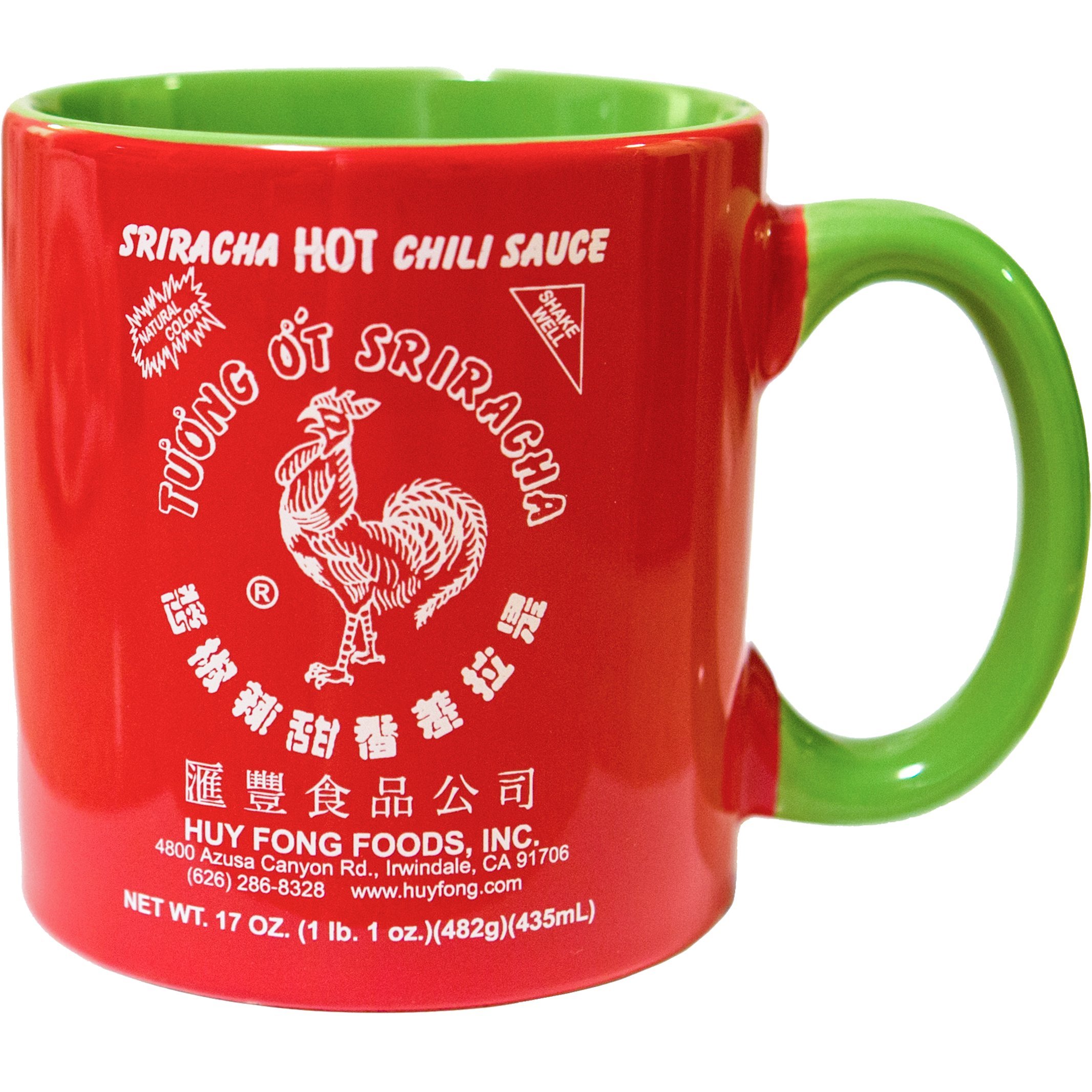 Sriracha Hot Sauce Mug, 590ml, Red and Green