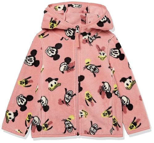 Amazon Essentials Disney | Marvel | Star Wars | Princess Girls' Polar Fleece Full-Zip Hoodie Jackets, Minnie and Friends, XX-Large