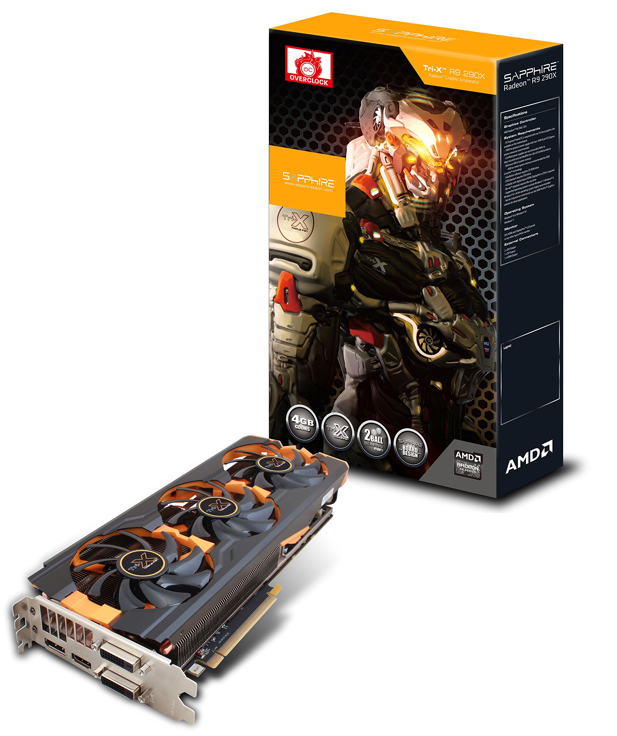 Sapphire Radeon R9 290x 4gb Gddr5 Dual Dvi D Hdmi Dp Tri X Oc Version Uefi Pci Express Graphics Card 16 g Buy Online In Saint Vincent And The Grenadines At Saintvincent Desertcart Com Productid