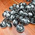 Sidco Supply 50 Pack - Iron Clavos - Decorative Nails 1 inch - Upholstery Tacks - Antique Accent - Clavos - for Wood Home Improvement, Farmhouse Shutters, Barn Door, Furniture Nails