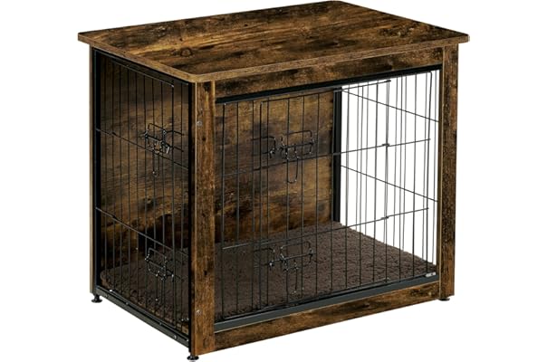 dog crate with storage