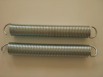 1 Paar Eckerttortechnik Garagentorfeder Zugfeder Drahtstärke 6,3mm Aüßendurchmesser 55mm Gesamtlänge 41cm Zugleistung 150Kp