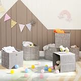 SONGMICS Storage Boxes Set of 6 30x30x30 cm Non-Woven with Handles view 3
