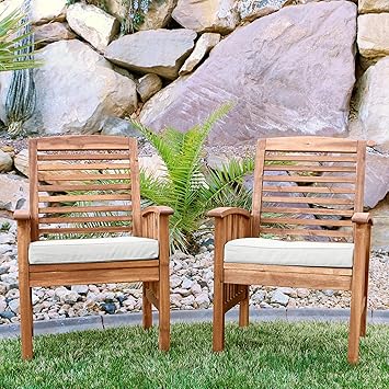 Amazon.com : Walker Edi Furniture Company Solid Acacia Wood Patio ...