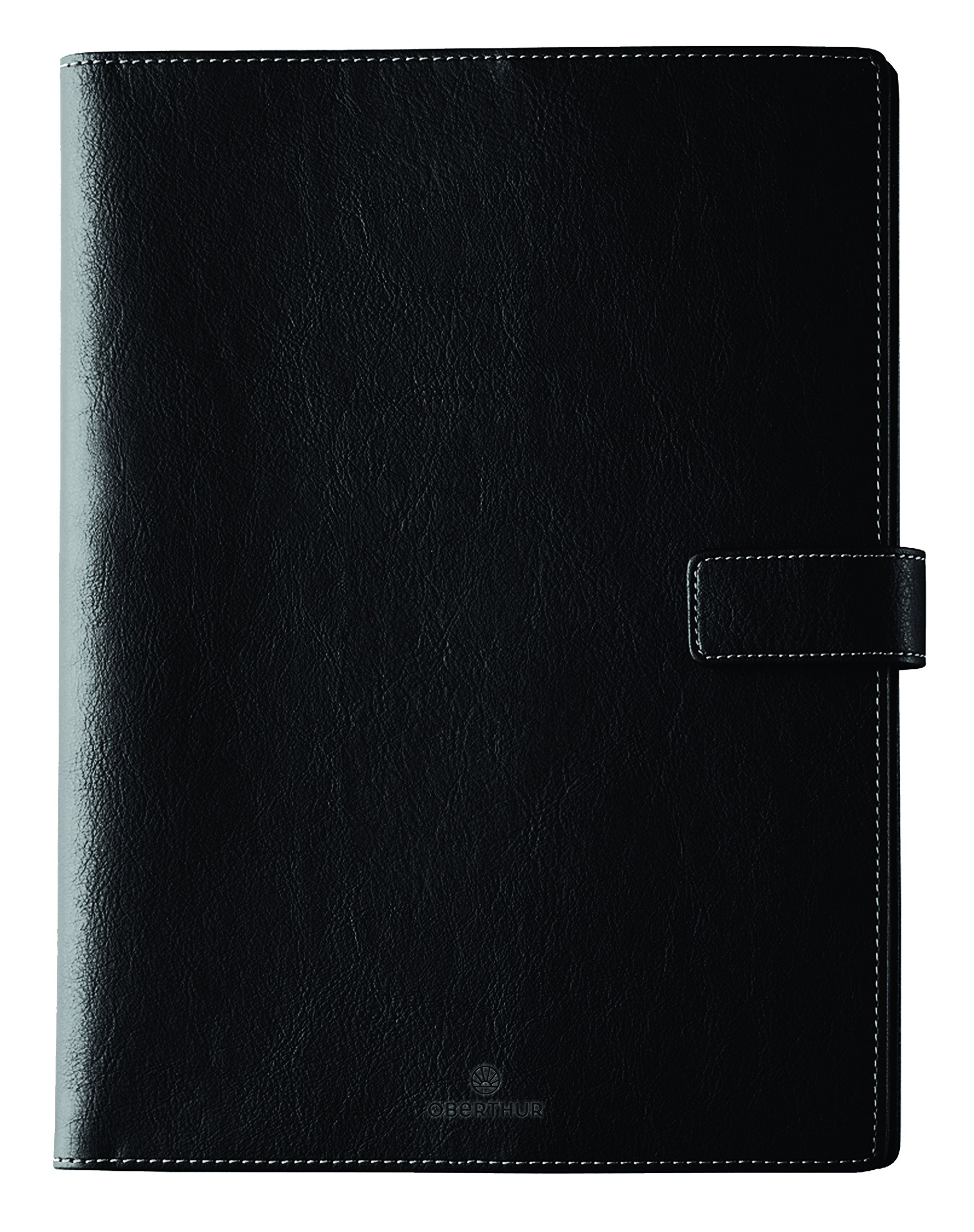 Pack 2025 Milano 27S Oberthur Diary Black 1 Week on 2 Pages + 1 Stylus Touch Blumie Pen