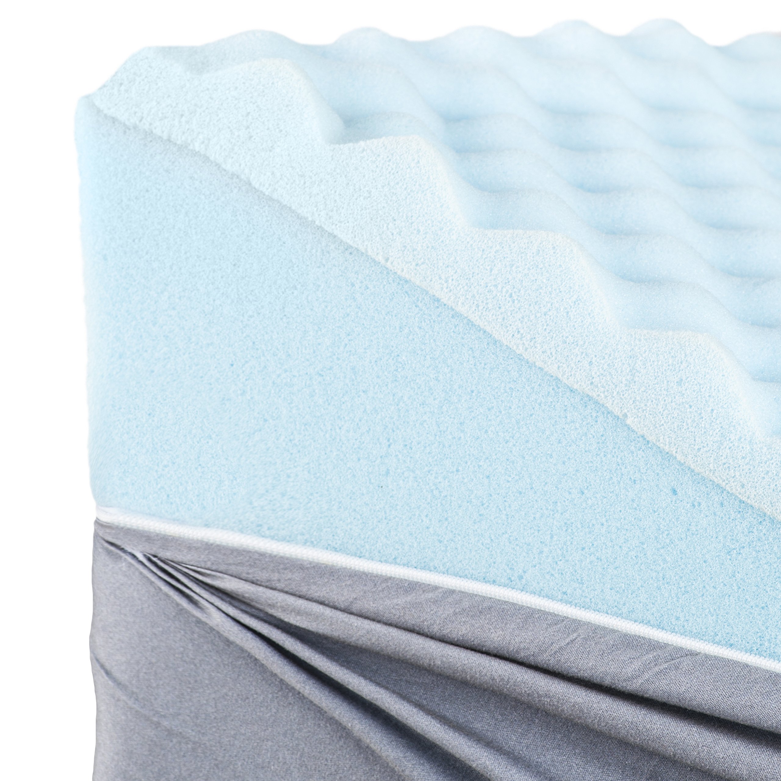 HealthSmart Bed Wedge Pillow and Triangle Wedge with Elevated Incline for Neck Pain,Headaches,Reflux,Shoulders,Back Pain,Foot Support,Knee Pain or Restless Leg Syndrome,24x24x12 inches,Gray Links