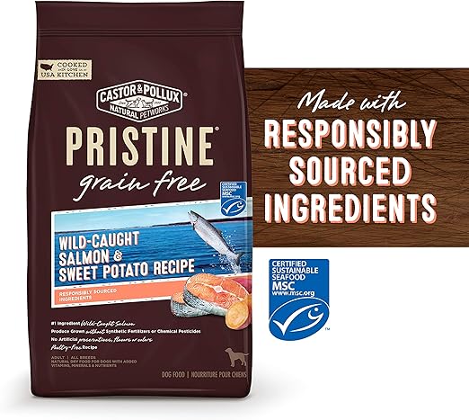 castor and pollux salmon dog food