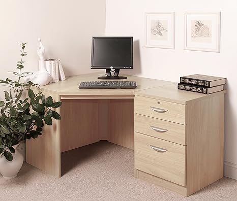 Set 07 In Be Beech Drawer Desk Filing Cabinet Living Room Corner