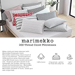 MARIMEKKO - Queen Sheets, Cotton Percale Bedding