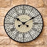 HomeZone Outdoor Wall Clock 30cm Big Ben Roman Numeral Waterproof Quartz view 7