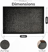 Abaseen Dirt Trapper Door Mat Indoor Outdoor Non Slip Backing Heavy Duty view 3