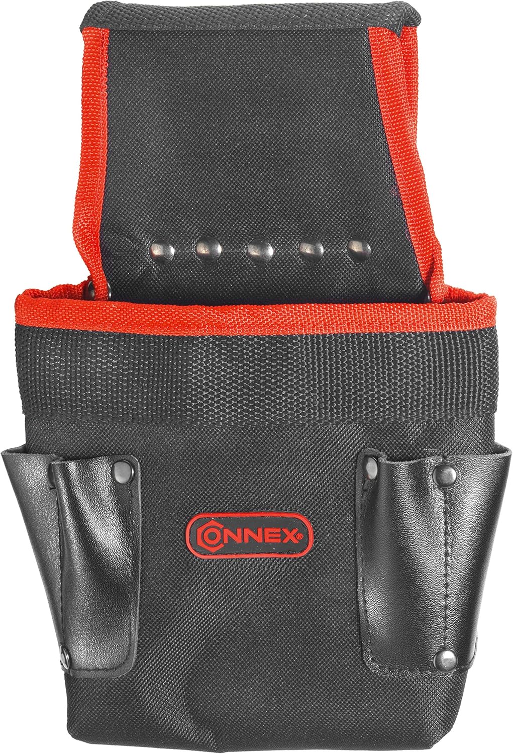 Nails and Tool Bag 28x19cm with 5 compartments, Black / Red, 28 x 19 cm
