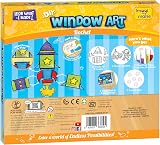 Imagimake Window Art Rocket 16 Pieces Glass Painting Set Kids Craft Kit view 8