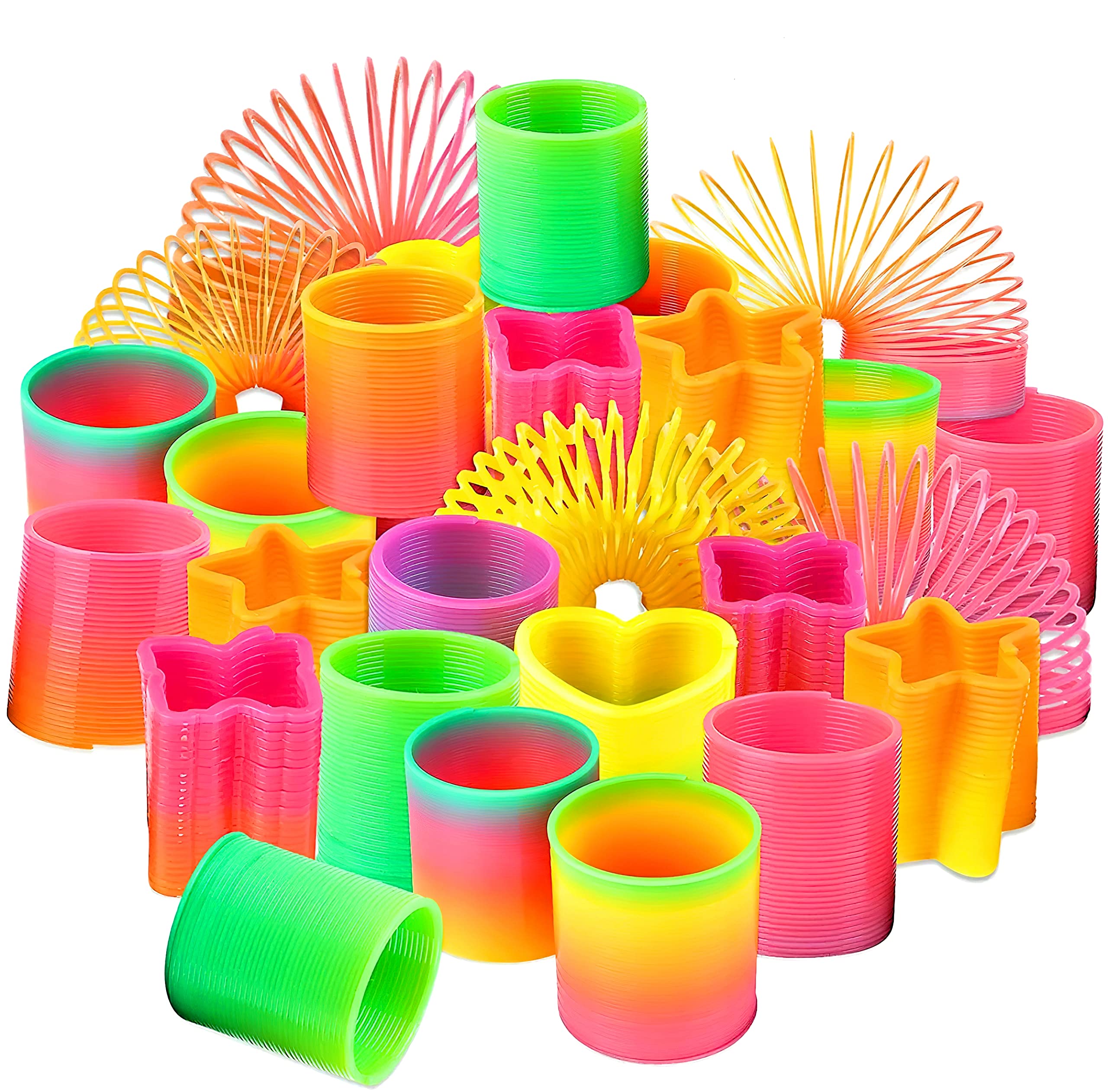 Adalex Global 12 Pcs Slinky Toy Set - Perfect Party Bag Fillers & Stocking Fillers for Kids - Classic Spring Toys for Endless Fun and Entertainment - Ideal for Birthday Parties (Neutral)
