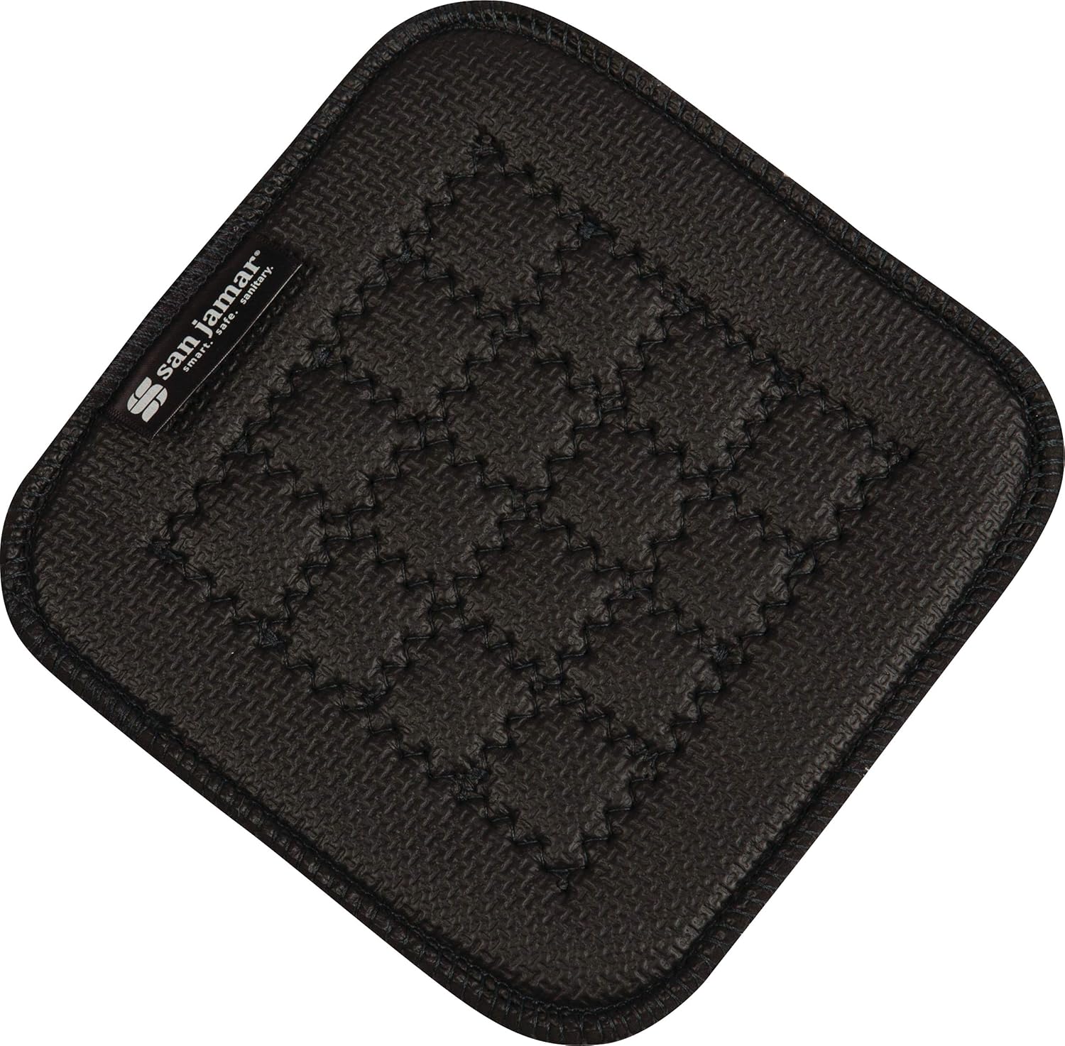 San Jamar UHP77BK Ultigrip Square Commercial Hot Pad Pan Holder, 7" X 7", Black: Industrial & Scientific