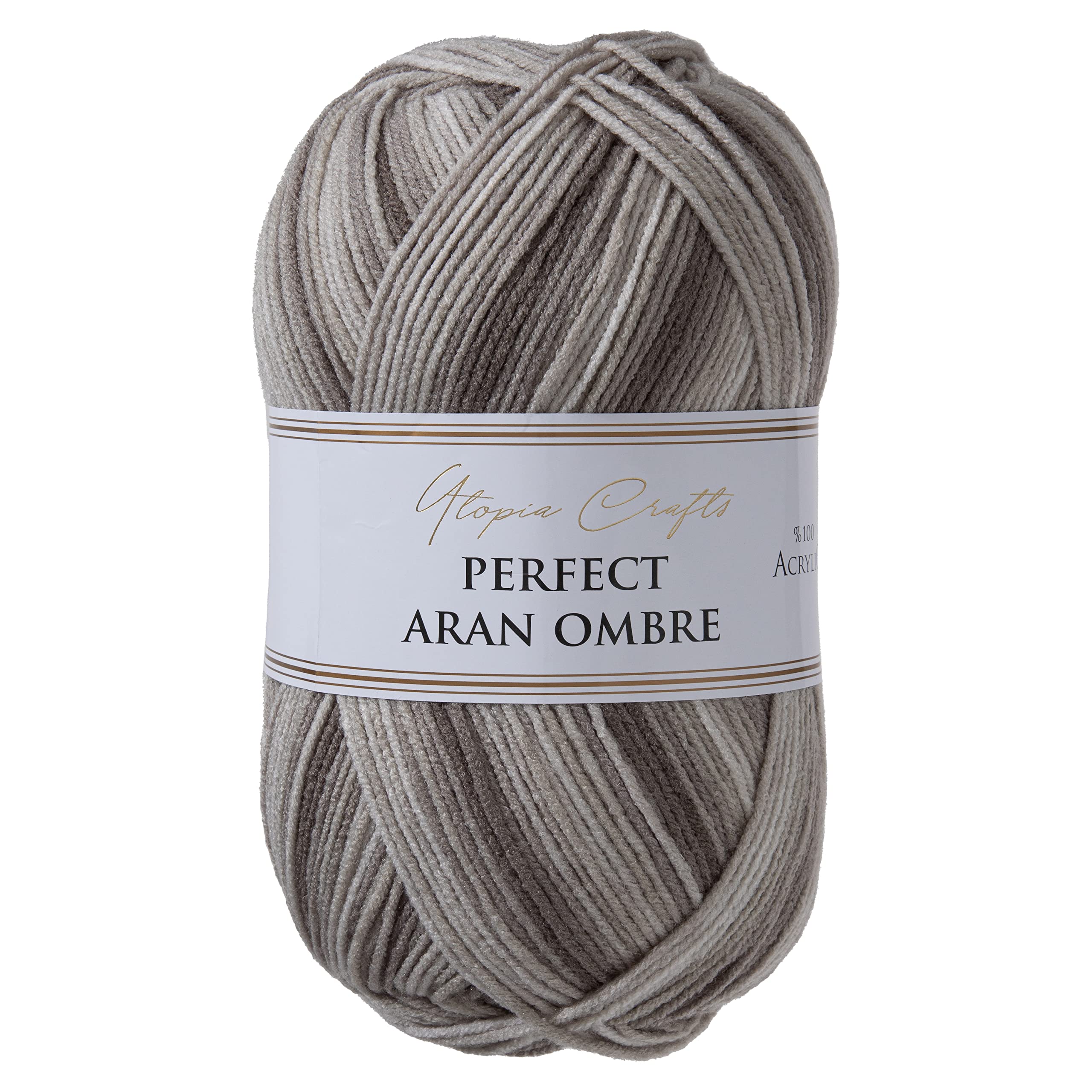 Utopia Crafts Aran Ombre Multicolour Knitting and Crochet Yarn, 300g - 600m (011)