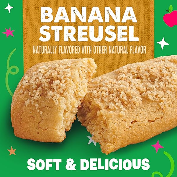 MOTT’S SOFT BAKED BARS, BANANA STREUSEL, MADE WITH APPLESAUCE, 6 CT, 5.76 OZ
