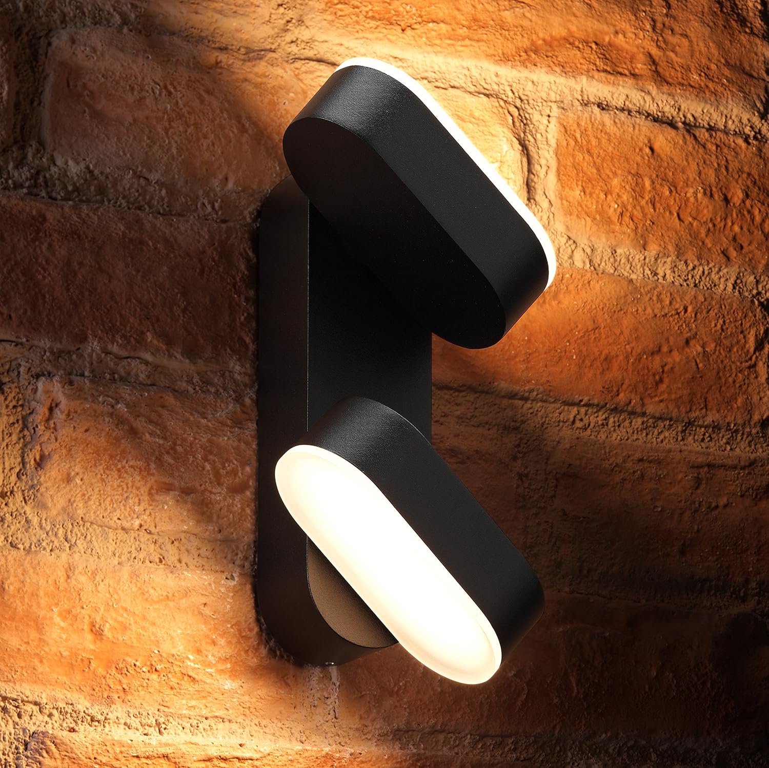 Auraglow 13w Indoor/Outdoor Integrated Twin LED Up & Down Swivel Rotating Wall Light - Image 5