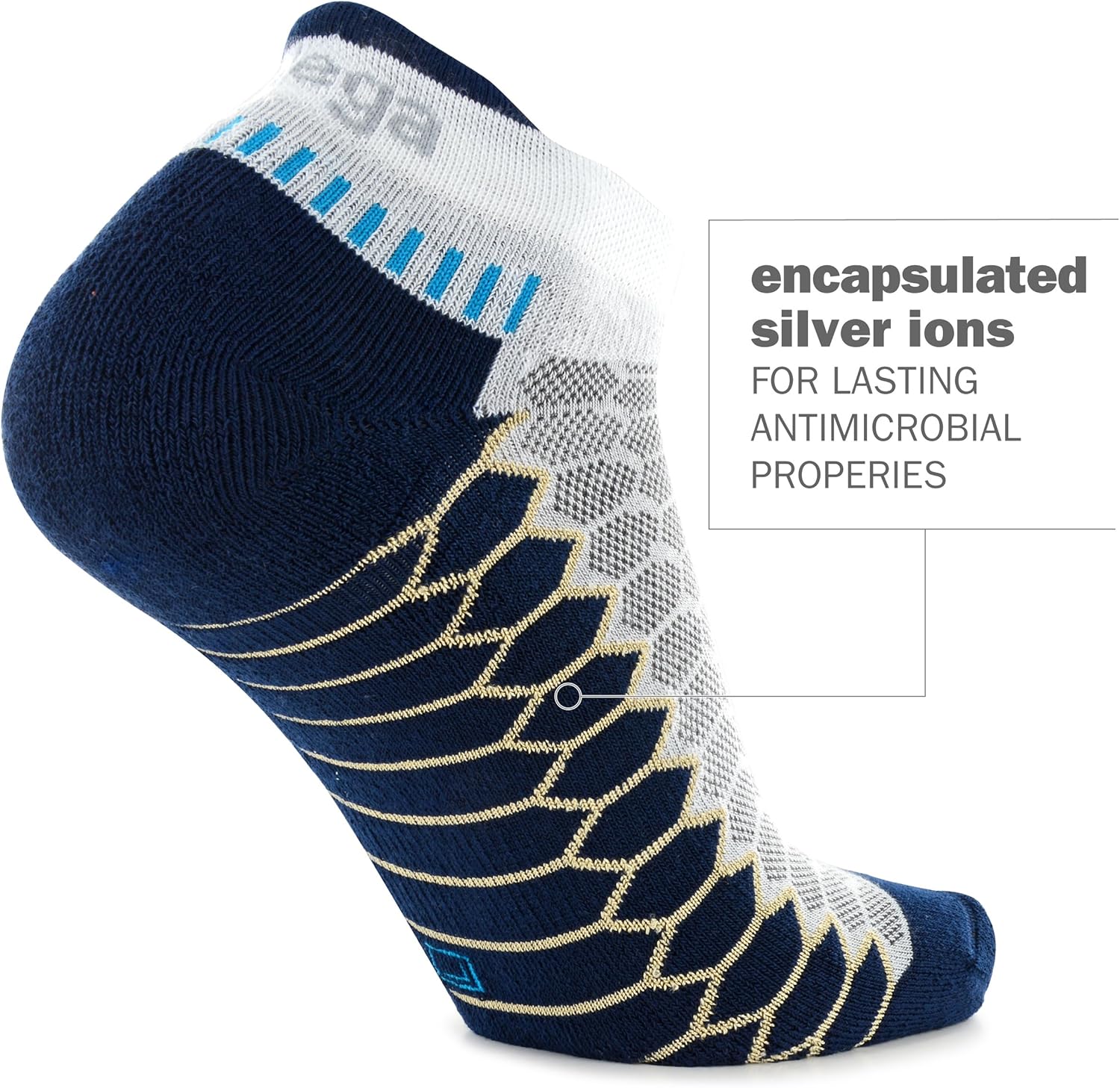 Balega unisex-adult Silver Antimicrobial No-show Compression-fit Running Socks : Clothing