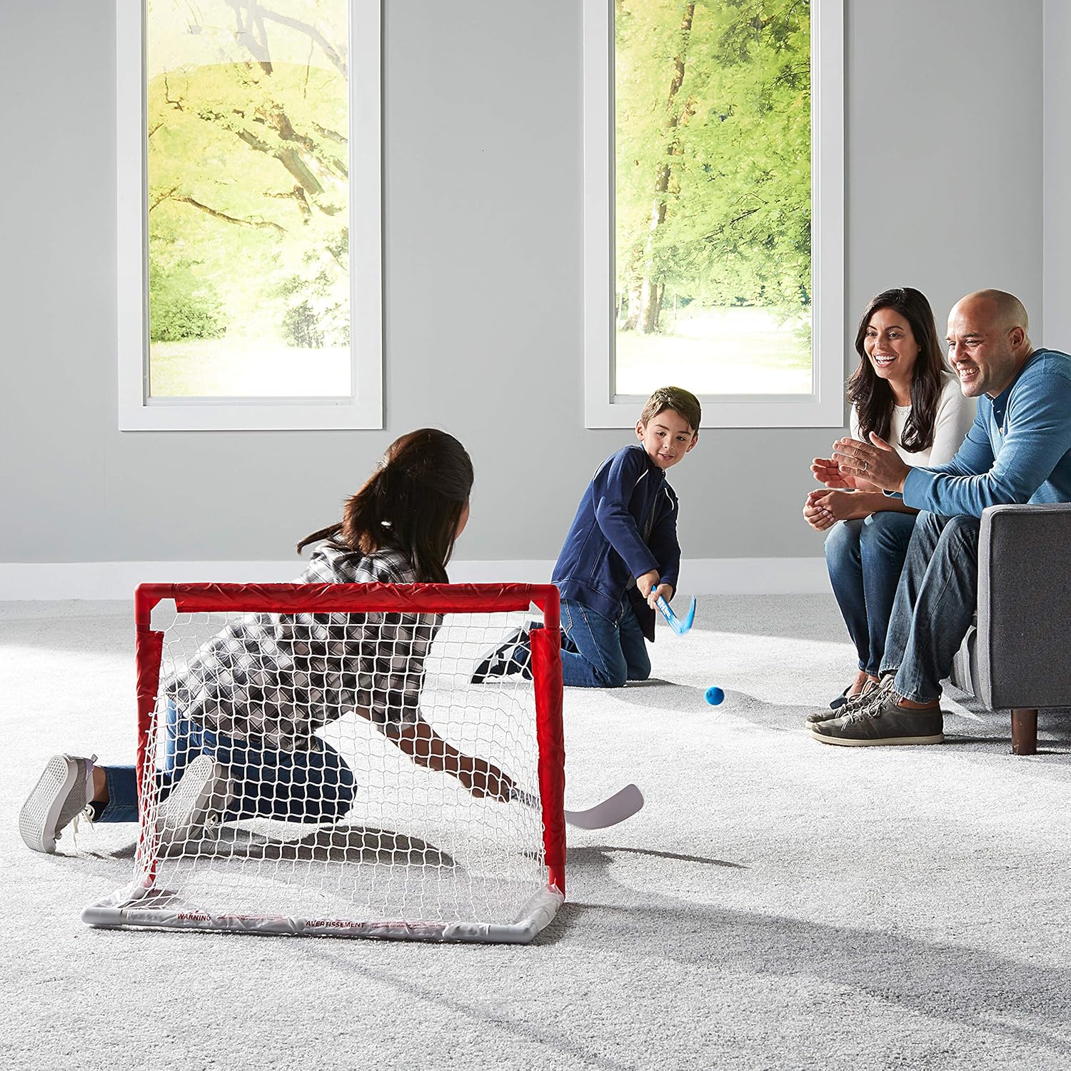 Franklin NHL Street Hockey Goal, Stick and Ball Set : Knee Hockey : Sports & Outdoors