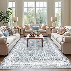 jinchan Floral 8x10 Area Rugs for Living Room