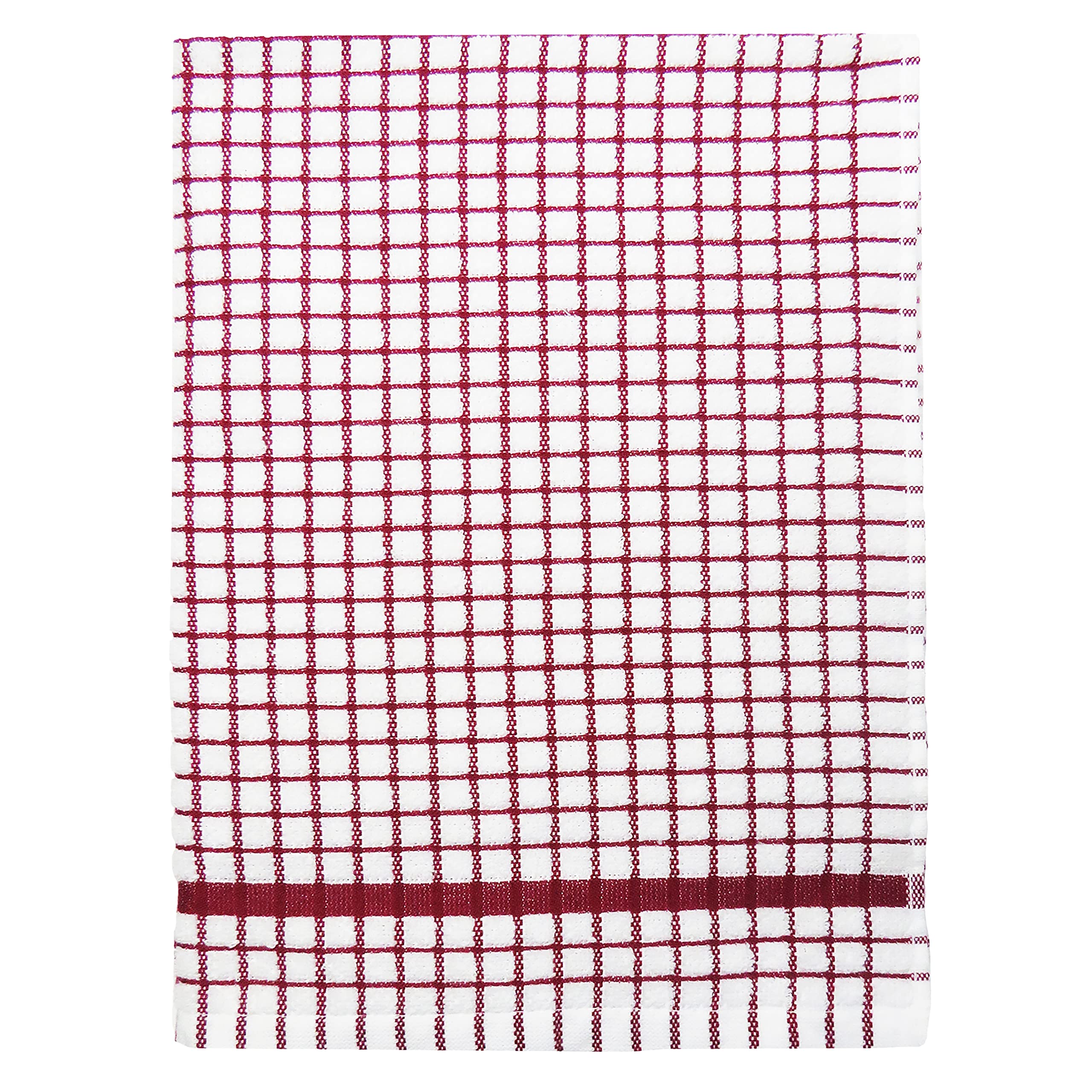 Samuel Lamont & Sons Poli-Dri Tea Towel Burgundy, Size 50cm x 70cm, 100% Cotton Terry Towelling , Ultra-Absorbent & Super Soft, Machine Washable, Burgundy, One Size