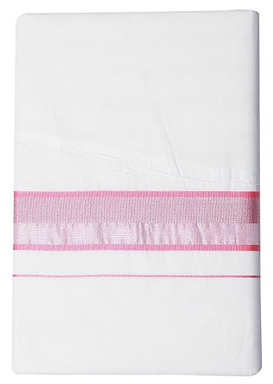 Men's Pure Cotton Dhoti's (119_White_3.60M)