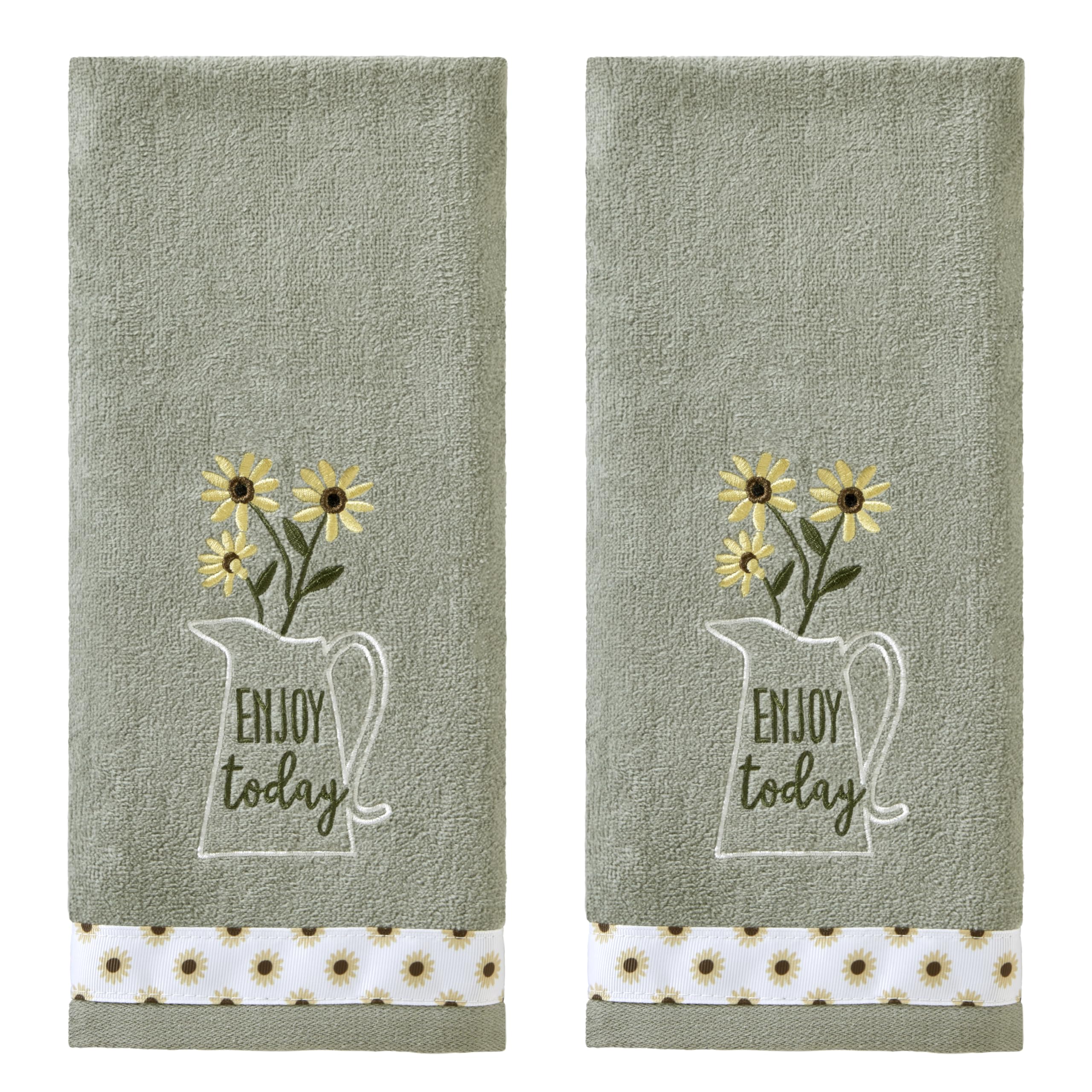 SKL Home by Saturday Knight Ltd. Enjoy Today 2 Pc Hand Towel Set — image 1